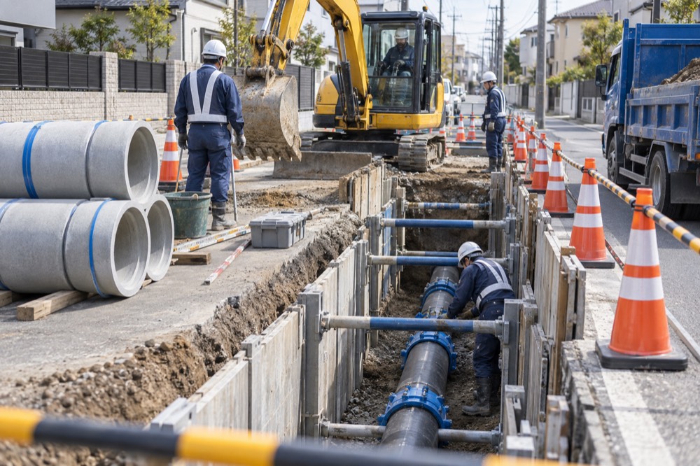 水道施設工事のイメージ